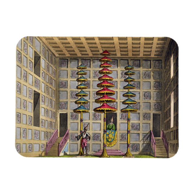 Imán Audience Hall, Cochin China, placa 88 de 'Le Cos. (Horizontal)