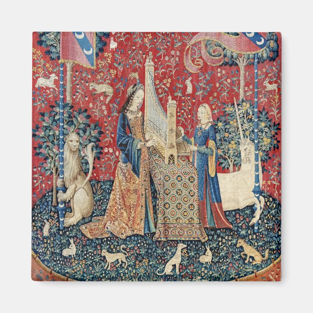 Imán Audiencia de la Dama y el Unicornio (Frente)