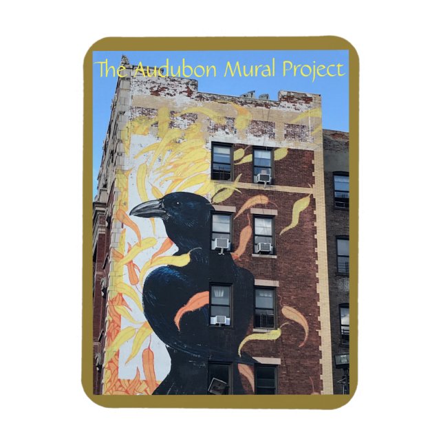 Imán Audubon Birds Building Wall Art NYC (Vertical)