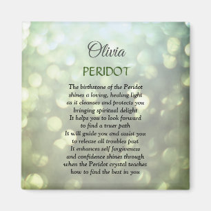 Imán August Birthstone Peridot
