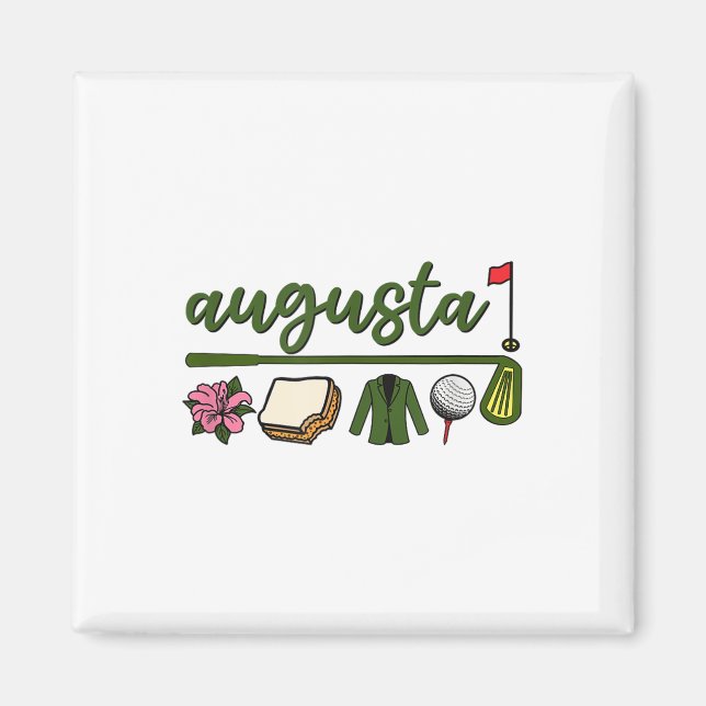 Imán Augusta Georgia, Azalea, Golf, Queso Pimento, Jac (Frente)