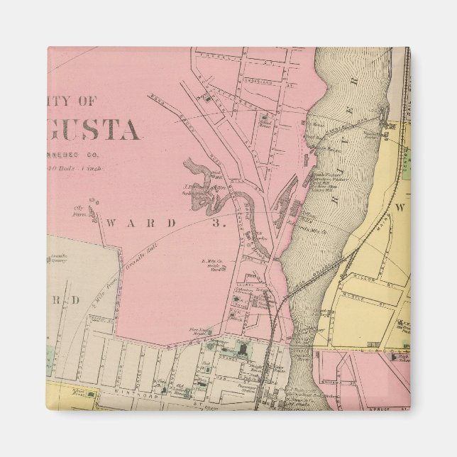 Imán Augusta, Kennebec Co (Frente)