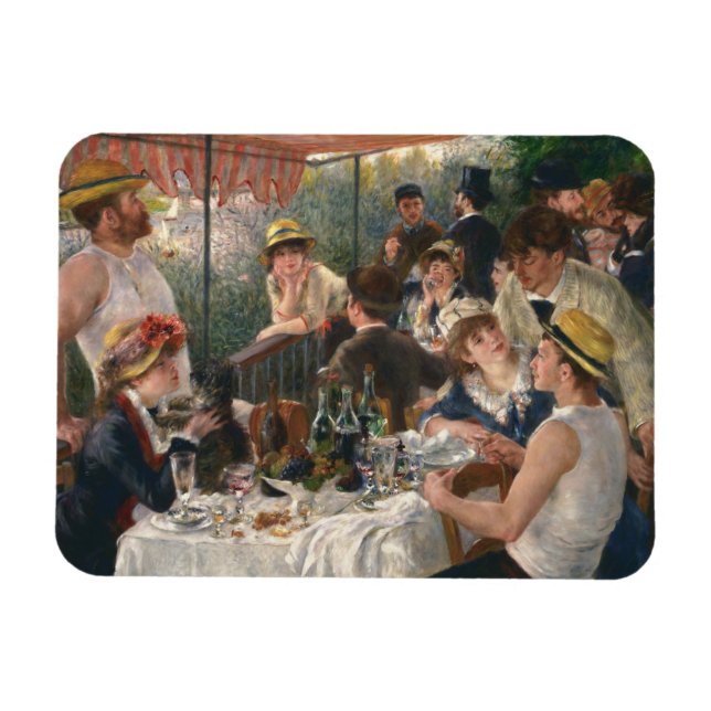 Imán Auguste Renoir - Almuerzo del Fiesta del barco (Horizontal)