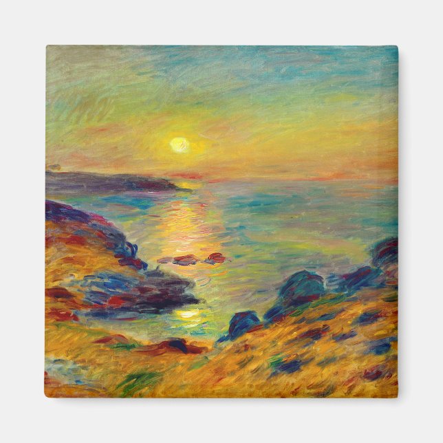 Imán Auguste Renoir "Sunset et Douarnenez" (Frente)