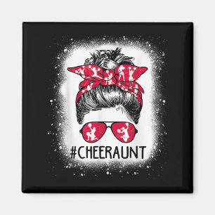 Imán Aunt Life Messy Bun CheerLeader Madres Encadenadas