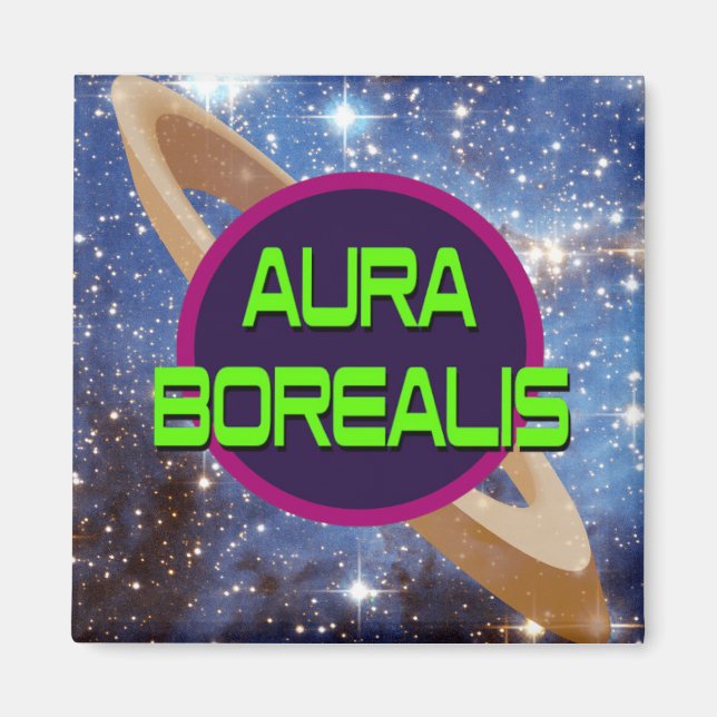 Imán Aura Borealis Pequeño programa de televisión de ra (Frente)
