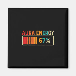 Imán Aura Energía 67 Meme Divertido Gen Alpha Argot Ret