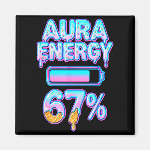 Imán Aura Energy 67 Meme Helado Goteo 6 7 Divertido Sei