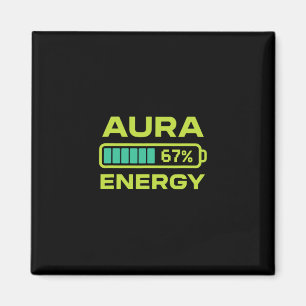 Imán Aura Energy 67 Por ciento Meme Seis Siete Farming