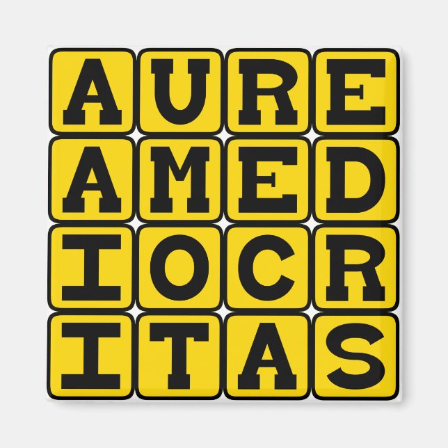 Imán Aurea Mediocritas, Término Medio (Frente)