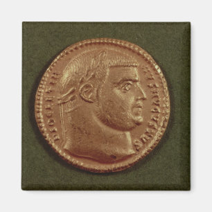 Imán Aurífero de Diocletian que lleva una guirnalda de