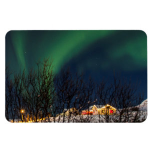 Imán Aurora boreal - aurora Borealis Islandia