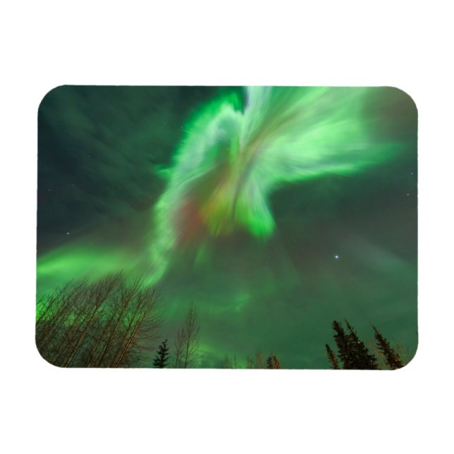 Imán Aurora Boreal Luz del Norte | Fairbanks (Horizontal)