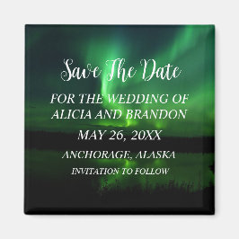 Imán Aurora Borealis Boda Magnet