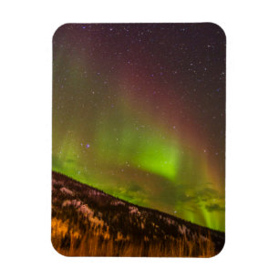 Imán Aurora Borealis Montañas Fairbanks Alaska