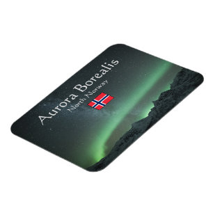 Imán Aurora Borealis North Norway Souvenir Magnet