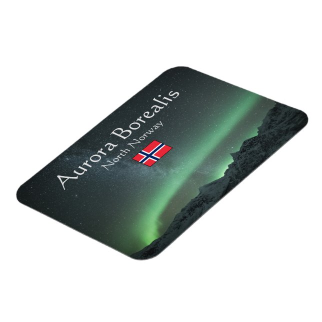 Imán Aurora Borealis North Norway Souvenir Magnet (Lado Izquierdo)