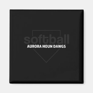 Imán Aurora Houn Dawgs Softll Plato de Home