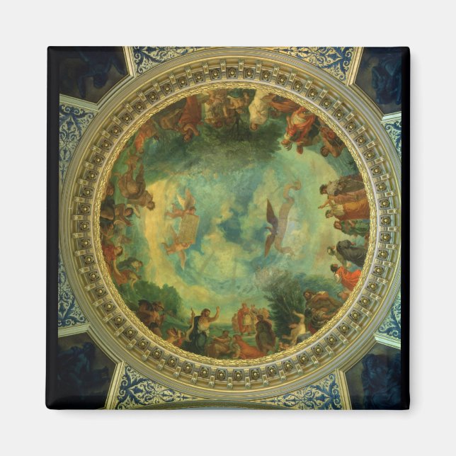 Imán Aurora, pintura en el techo posiblemente de la bib (Frente)