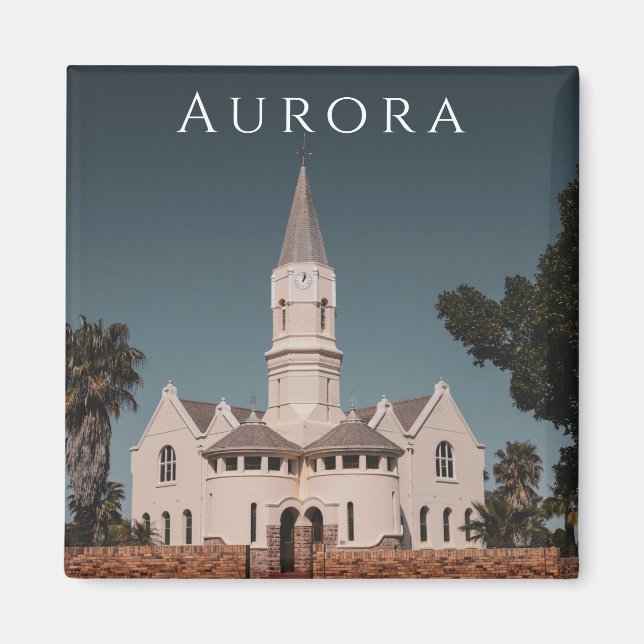 Imán Aurora South Africa SA Architecture Nature Magnet (Frente)