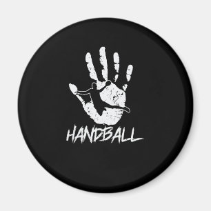 Imán aus Hand und Ball wight Handball