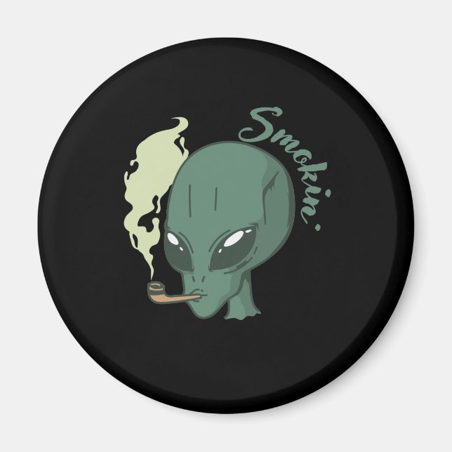 Imán Außerirdischen Alien Smokin (Frente)