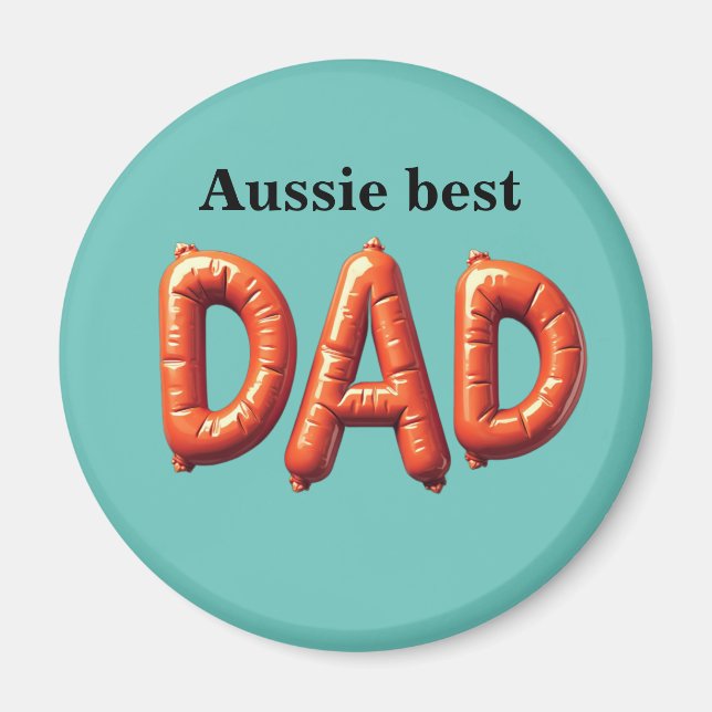 Imán Aussie Best Dad  (Frente)