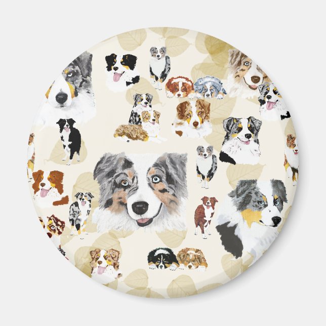 Imán Aussie Collage (Frente)