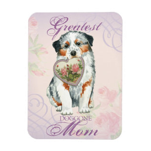 Imán Aussie Heart Mom