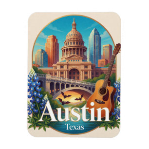 Imán Austin EE. UU. Capitolio de Texas Viajes