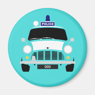 Imán Austin Mini Van Policial