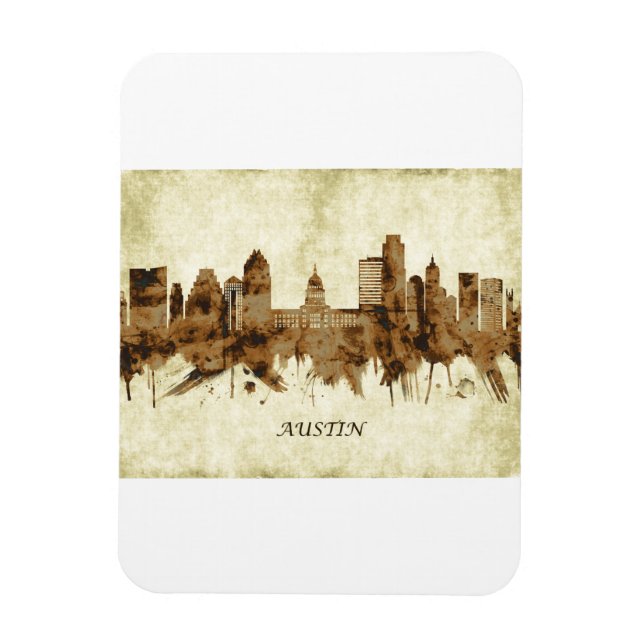 Imán Austin Texas Cityscape (Vertical)