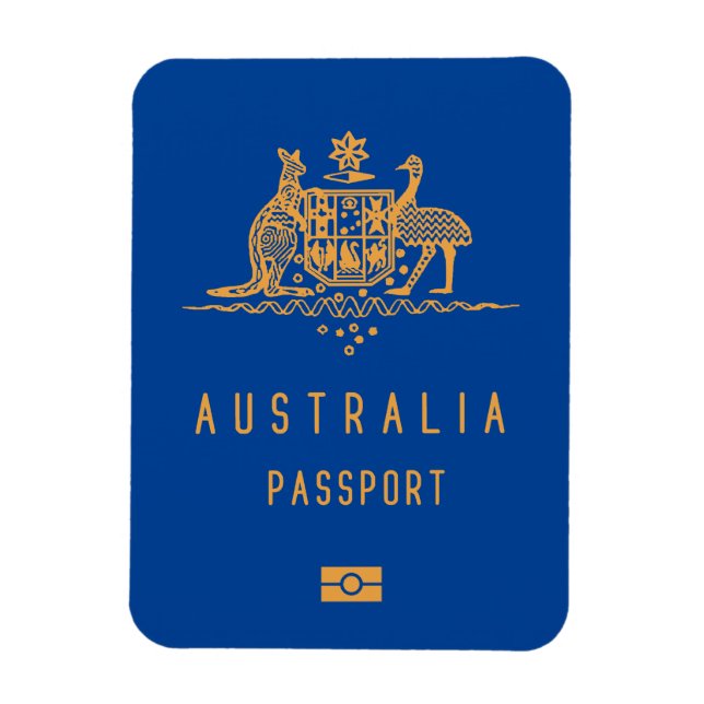 Imán Australia passport (Vertical)