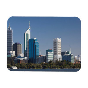 Imán Australia, Perth, paisaje urbano de la ciudad desd