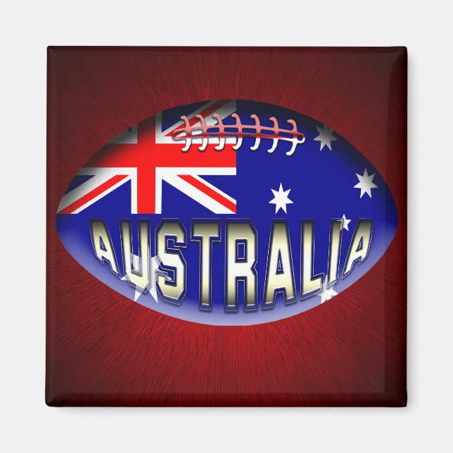 Imán Australia Rugby Ball (Frente)