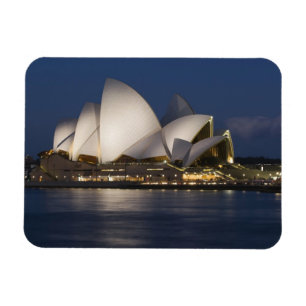 Imán Australia, Sydney. Casa de la Ópera por la noche e