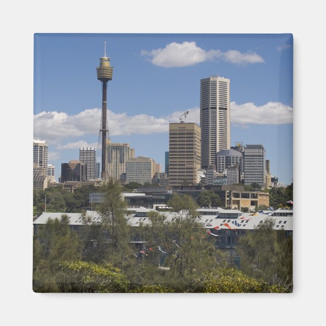 Imán Australia, Sydney, Potts Point. Skyline de Sidney. (Frente)