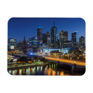 Imán Australia, Victoria, Melbourne, paisaje urbano con