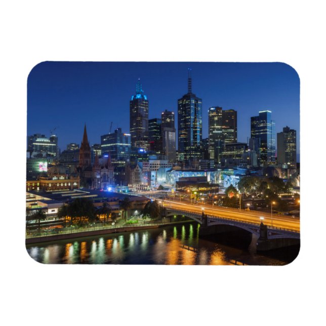 Imán Australia, Victoria, Melbourne, Skyline con (Horizontal)