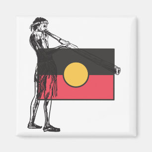 Imán Australian Aboriginal Flag And Aborigin