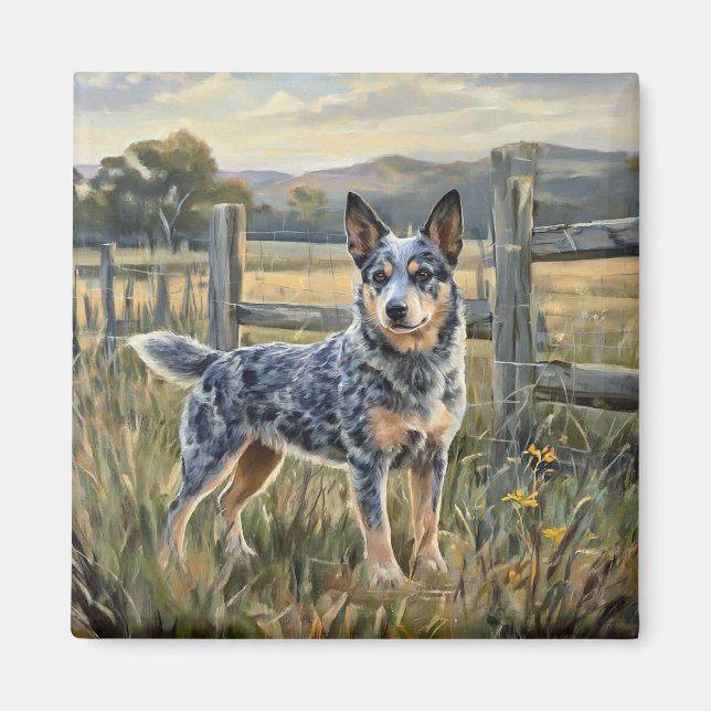 Imán Australian Cattle Dog (Frente)