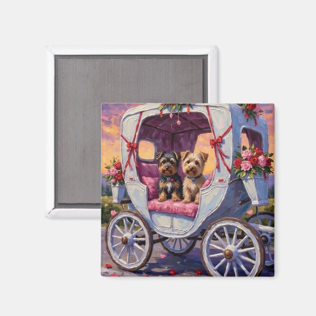 Imán Australian Terrier Dog Valentine's Day  (Anverso/Reverso)