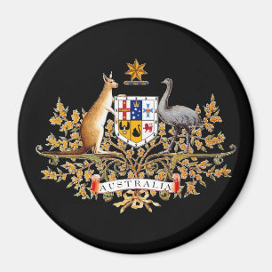 Imán australiano del escudo de armas