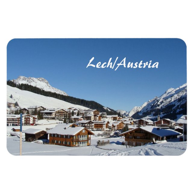 Imán Austria, Lech am Arlberg Souvenir (Horizontal)