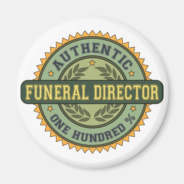 Imán Auténtico Director de Funeral (Frente)