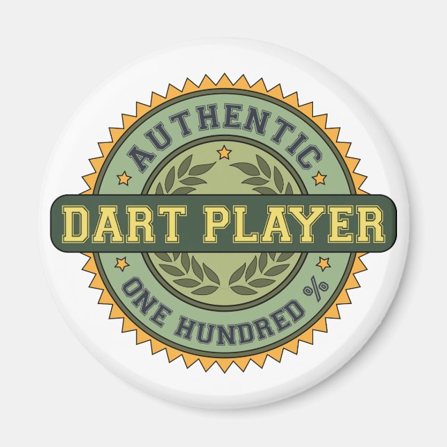 Imán Auténtico Jugador De Dart (Frente)