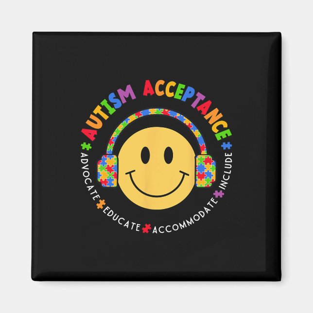 Imán Autism Awareness Aceptation Special Education Teac (Frente)