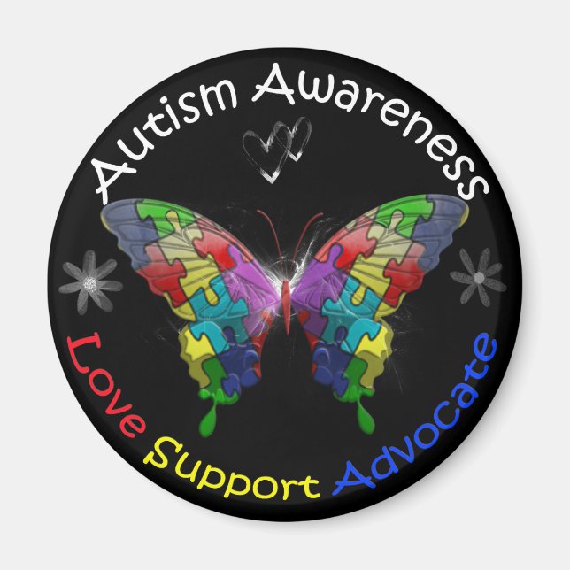 Imán Autism Awareness Butfly (Frente)