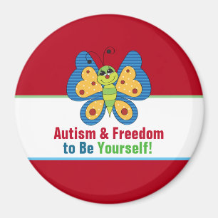 Imán Autism Awareness Circle Magnet