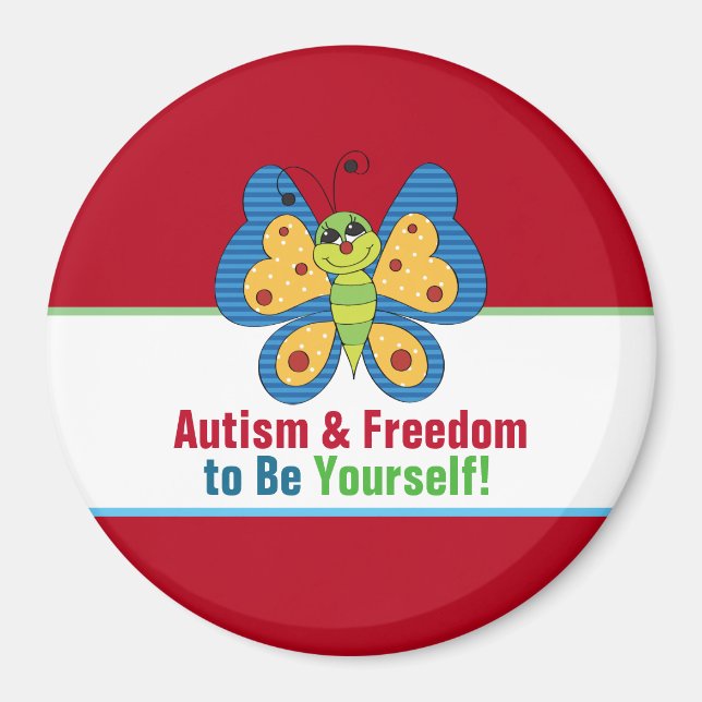Imán Autism Awareness Circle Magnet (Frente)